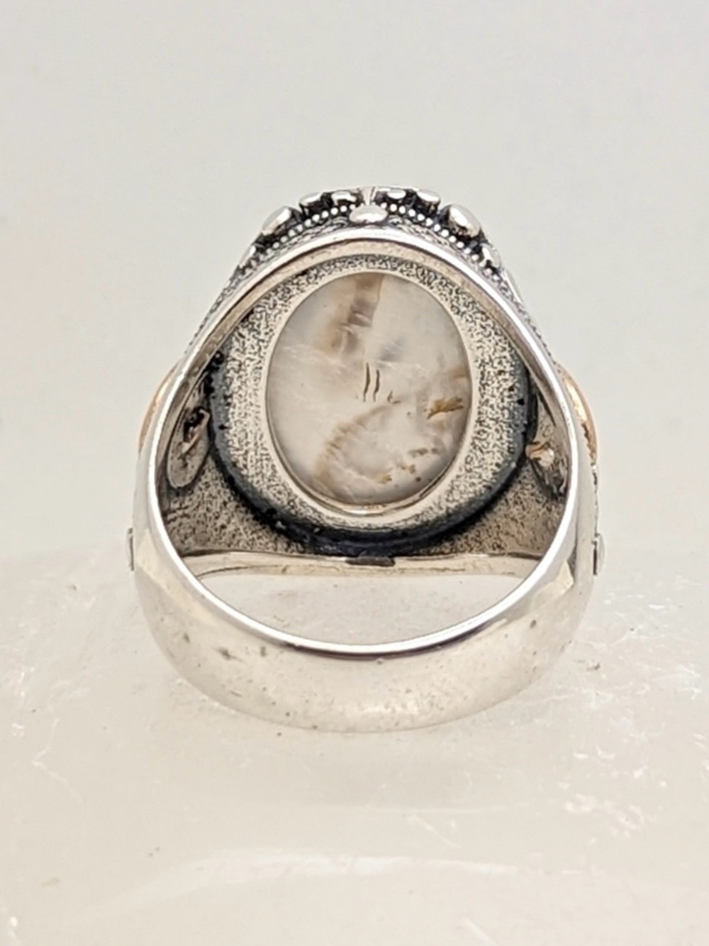 Sterling Silver And Agate Ring View 3
